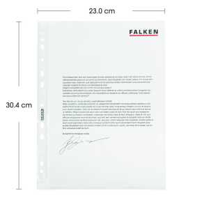 Prospekthüllen, A4, PP, Standard, glasklar, oben offen, 100er Beutel,