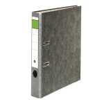 No Name Wolkenmarmor-Ordner S50, frb. Rücken, grüner Balken grau
