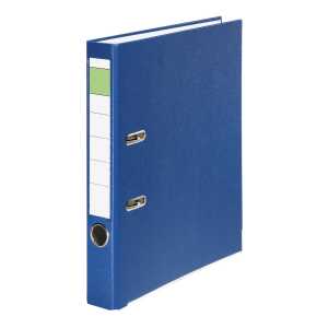 No Name PP-Ordner S50, mit Einsteckschild, grüner Balken blau