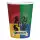 Papierbecher Harry Potter Häuser 250ml 8er, Amscan