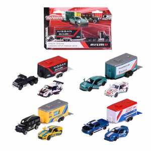 majorette Race Trailer 19cm 4fach sortiert, ab 3 Jahren