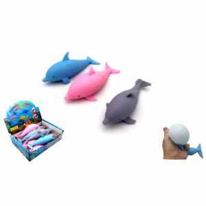 Antistress Delfin 18cm sortiert, 3 verschiedene Farben