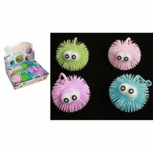 Pufferball Augen 10cm mit Licht sortiert, 4 verschiedene Farben