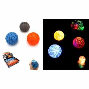 Antistress Ball mit Licht sortiert, 3 verschiedene Farben