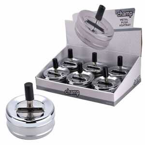 Drehaschenbecher, 9cm sortiert