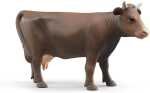 Tierfigur Kuh 3fach sortiert braun, Kopf rechts, unten, links,