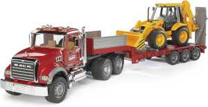 bruder Tieflader MACK Granite Baggerlader 1:16
