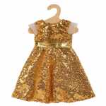 Kleid Goldstar Gr.28-35cm, für Puppen und...