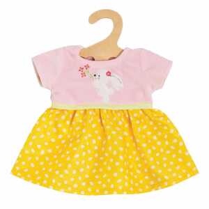 Kleid Bunny Lou Gr.28-35cm, für Puppen und Plüschtiere, Applikation