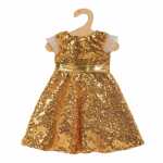 Kleid Goldstar Gr.35-45cm, für Puppen und...