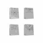 Geschenktasche Hochzeit 23x18x9cm sortiert, 4...