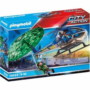 playmobil CITY ACTION Polizeihubschrauber, Fallschirmverfolgung