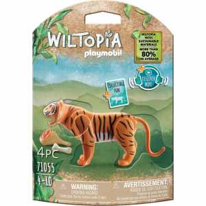 playmobil Wiltopia Tiger mit Zubehör, Tierwissenskarte zum Sammeln
