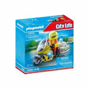 playmobil CITY LIFE Notarztmotorrad mit Licht, ab 4 Jahren
