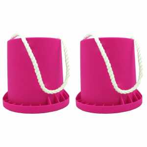 Topfstelzen 12cm pink 2er auf Polypropylen High Impact (Kunststoff)