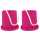 Topfstelzen 12cm pink 2er auf Polypropylen High Impact (Kunststoff)