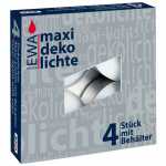 Maxi Teelicht weiss 4er 4014546007580