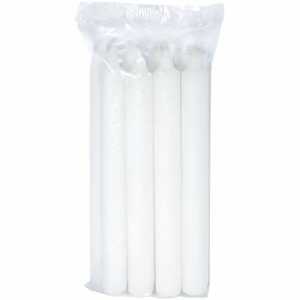 Haushaltskerzen 21x195mm weiss 8er