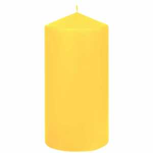 Stumpenkerze 70x150mm goldgelb