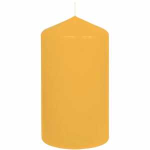 Stumpenkerze 60x120mm goldgelb