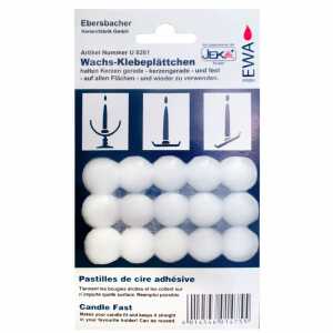 Wachsklebeplättchen 15er wiederverwendbar,