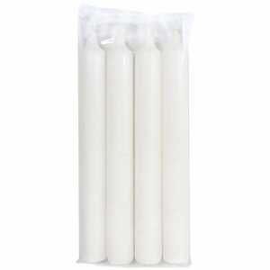 Tafelkerzen 21x195mm weiss 4er