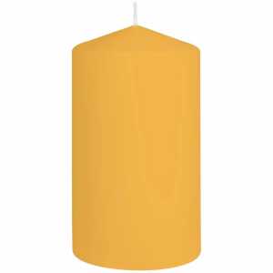 Stumpenkerze 80x150mm goldgelb 4014546038935