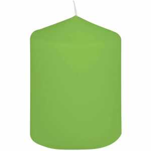 Stumpenkerze 70x100mm limone 4014546050395