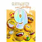 Zahlenkarte Kinder 9. Geburtstag 4016723013094