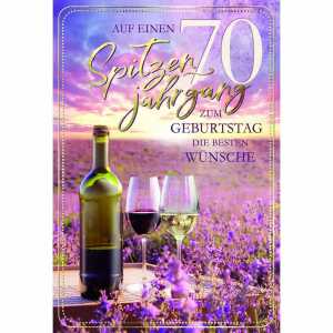 Zahlenkarte 70. Geburtstag, Innendruck