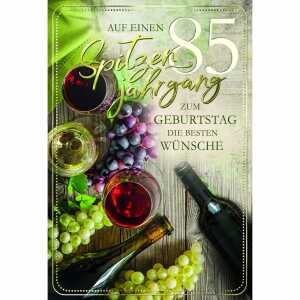 Zahlenkarte 85. Geburtstag, Innendruck