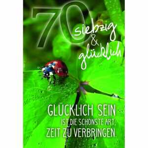 Zahlenkarte 70. Geburtstag Kurt Eulzer 4016723070707