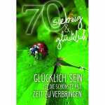 Zahlenkarte 70. Geburtstag Kurt Eulzer 4016723070707