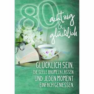 Zahlenkarte 80. Geburtstag Kurt Eulzer 4016723070806