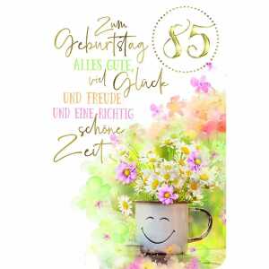 Zahlenkarte 85. Geburtstag 4016723079854
