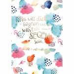 Glückwunschkarte Konfirmation Farbtupfer