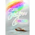 Glückwunschkarte Kommunion Farbverlauf