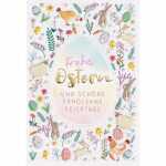 Klappkarte Ostern Osterei und Symbole