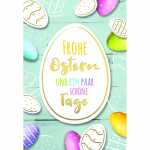 Klappkarte Ostern bunte Eier 4016723131163