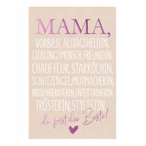 Klappkarte Muttertag Mama Text