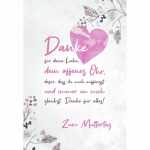 Klappkarte Muttertag Herz und Spruch