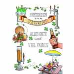 Klappkarte Vatertag kleine Bier Bilder