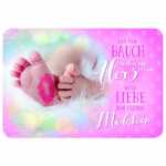 Glückwunschkarte zum Mädchen...