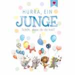 Glückwunschkarte zum Jungen A4 lustige Tiere