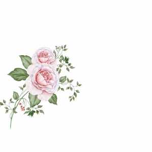 Tischkarten Blumen 6er rundbogen