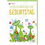 Geldscheinkarte Kröten Umschlag innen geklebt