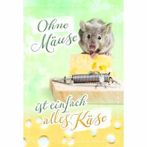 Geldscheinkarte Maus Karte mit Innendruck