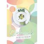 Geldscheinkarte Kleeblatt Filzteil zum Geld stecken...