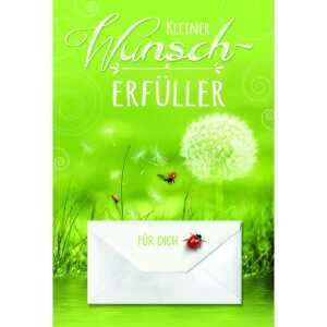 Geldscheinkarte Wiese Pusteblume