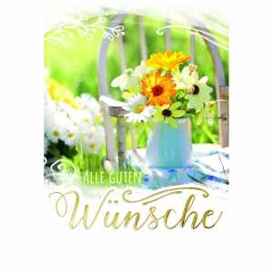 Glückwunschkarte Blumenstrauß 4016723411708